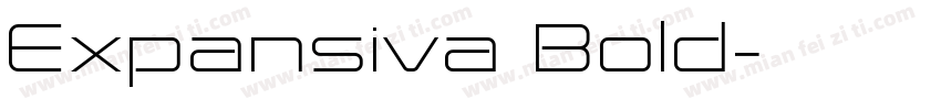 Expansiva Bold字体转换